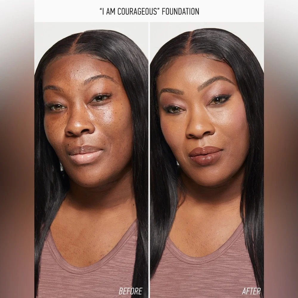 Rare NEW Realher Power Wear Probiotic Foundation I Am Courageous (Golden) 1.2 Oz